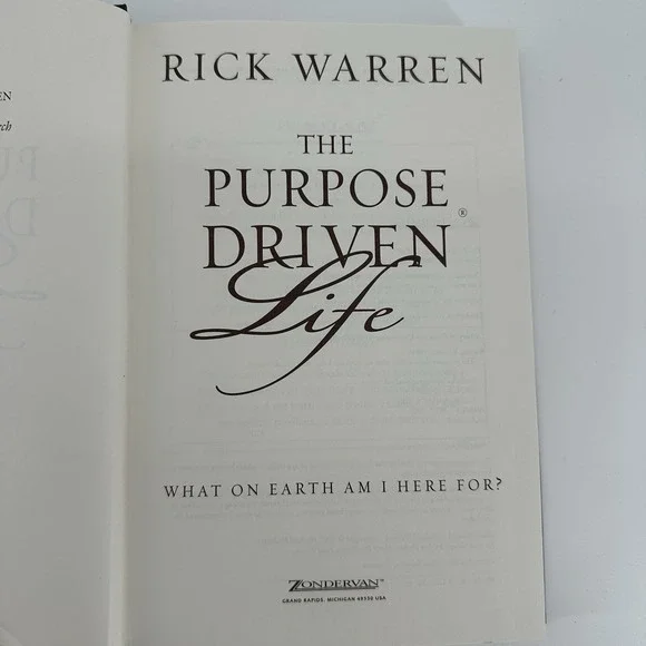 The Purpose Driven Life What on Earth am I Here For? Rick Warren New Hardcover W - Picture 5 of 8